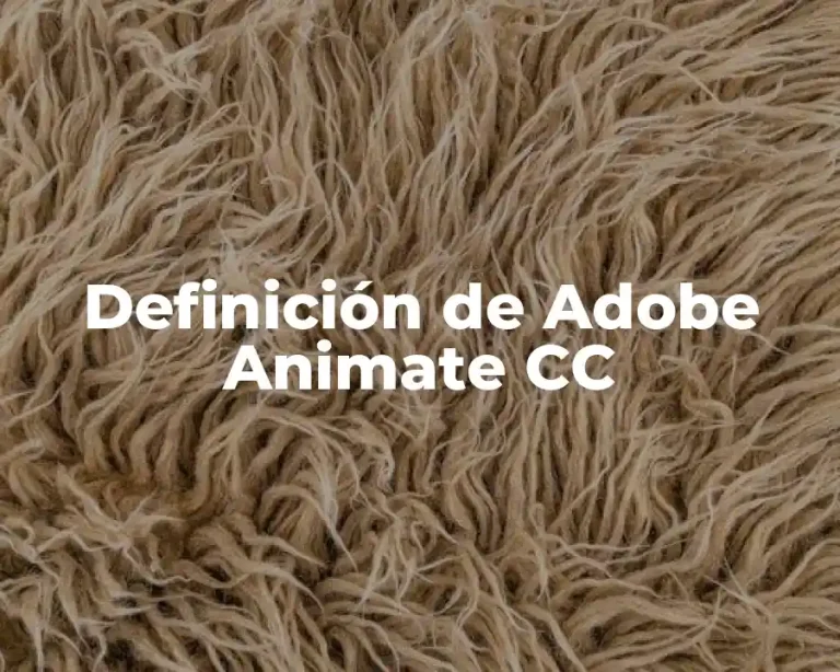 Definición de Adobe Animate CC