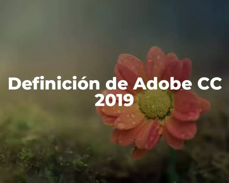 Definición de Adobe CC 2019