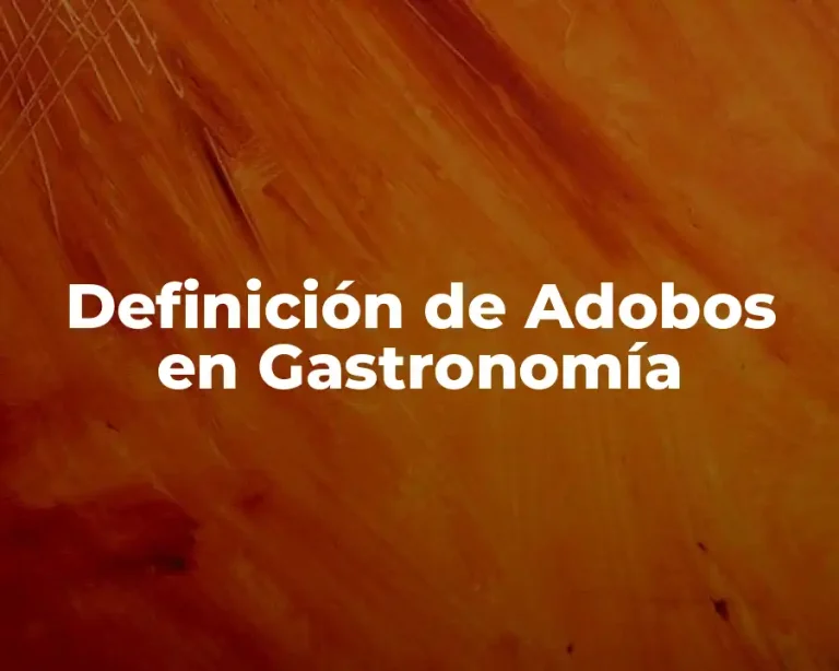 Definición de Adobos en Gastronomía