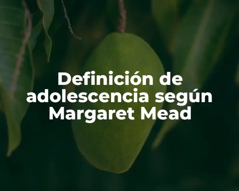 Definición de adolescencia según Margaret Mead