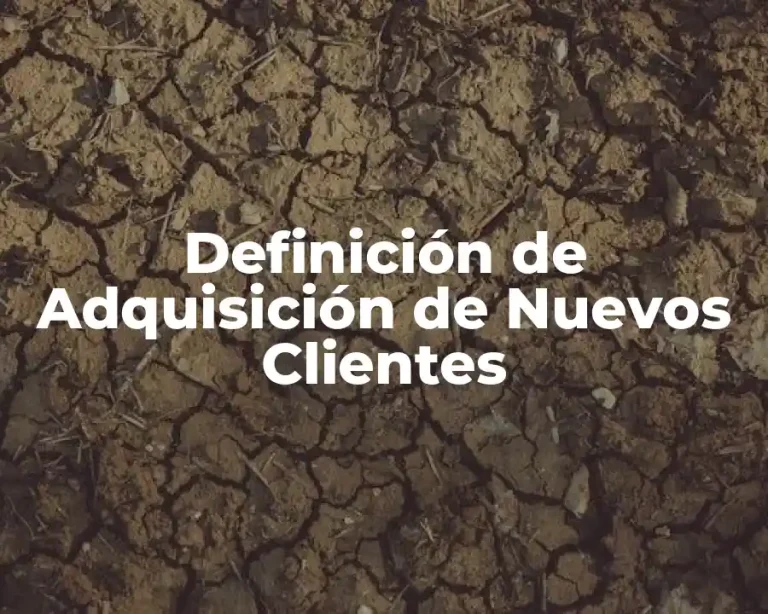 Definición de Adquisición de Nuevos Clientes