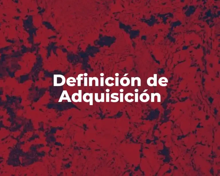 Definición de Adquisición