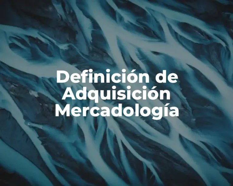 Definición de Adquisición Mercadología