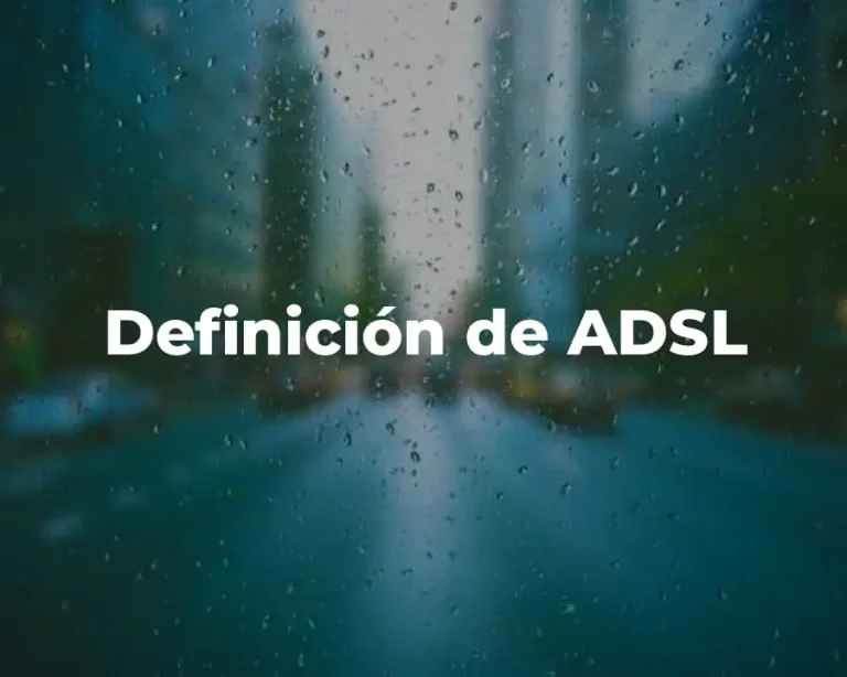 Definición de ADSL