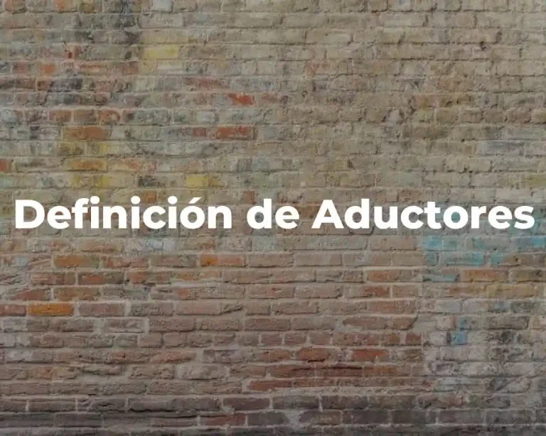 Definición de Aductores