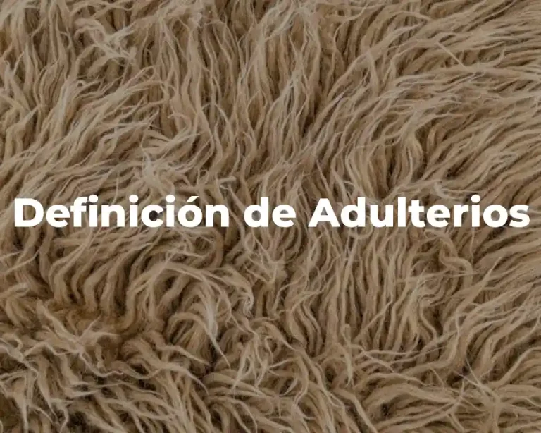 Definición de Adulterios