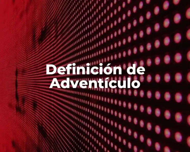 Definición de Adventículo