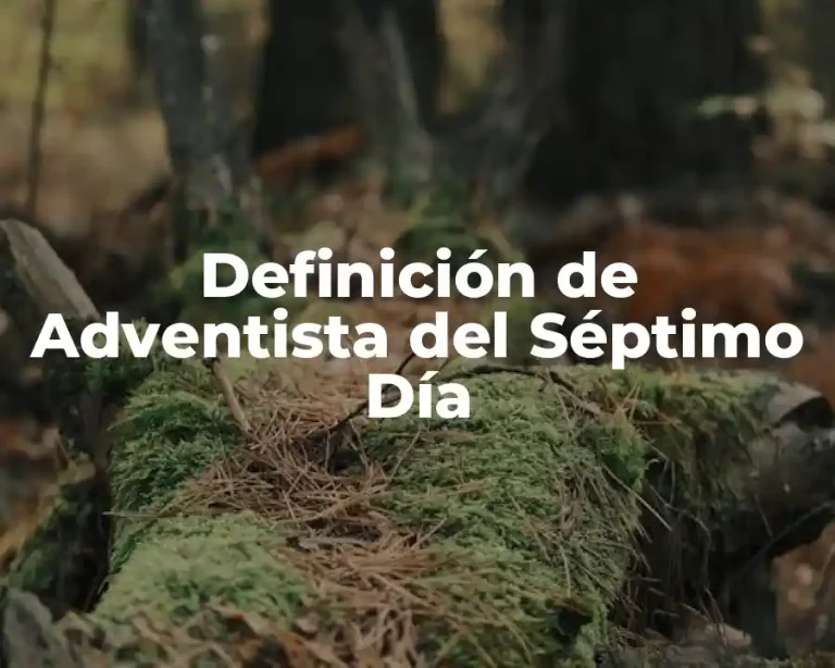 Definición de Adventista del Séptimo Día