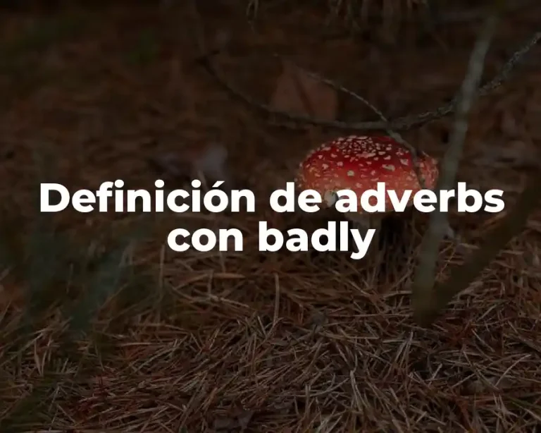 Definición de adverbs con badly