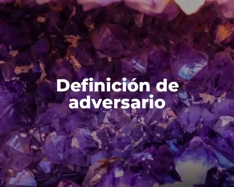 Definición de adversario