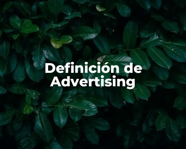 Definición de Advertising
