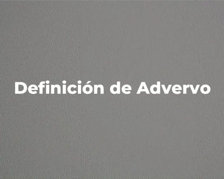 Definición de Advervo