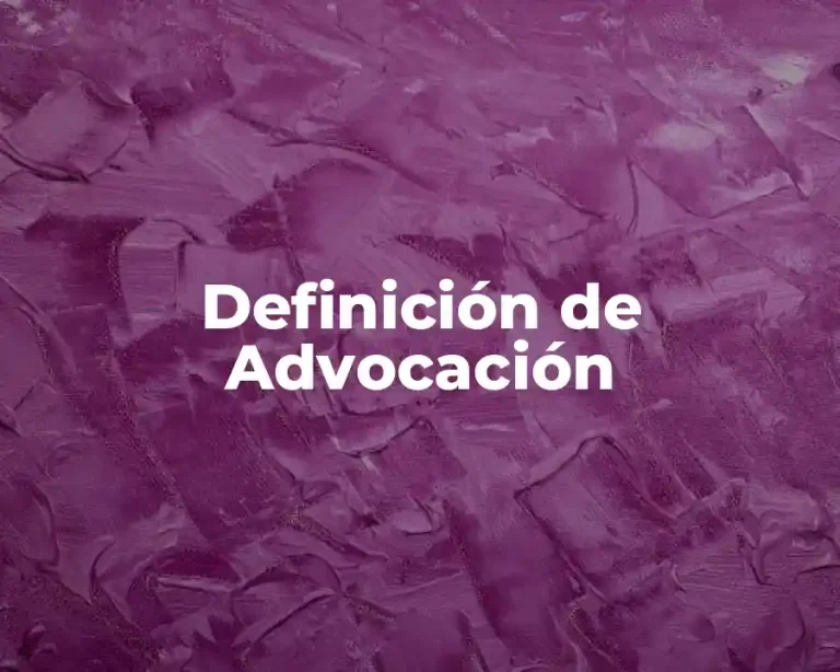 Definición de Advocación