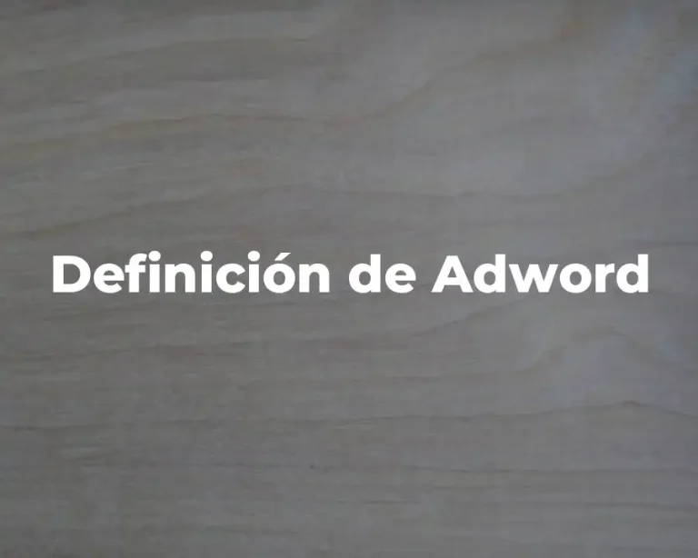Definición de Adword