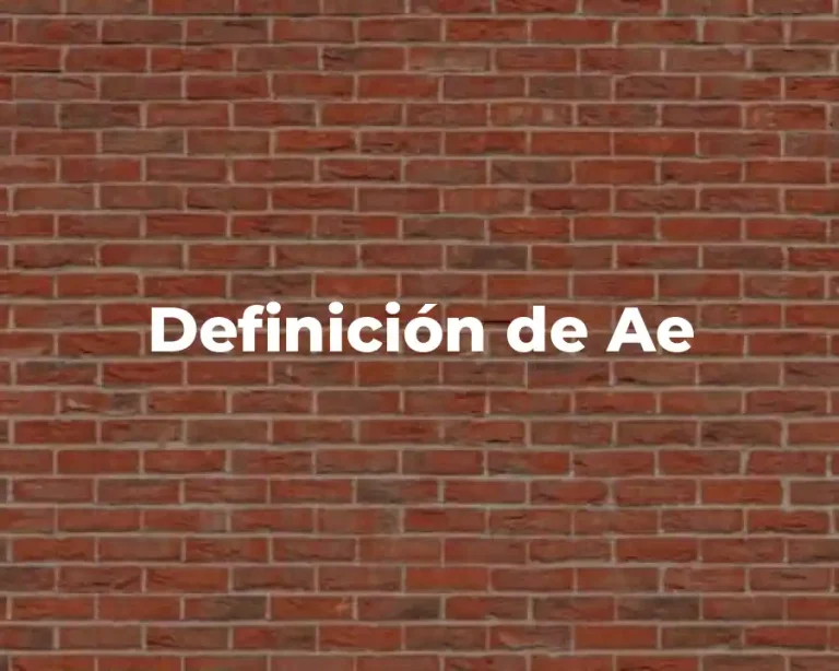 Definición de Ae