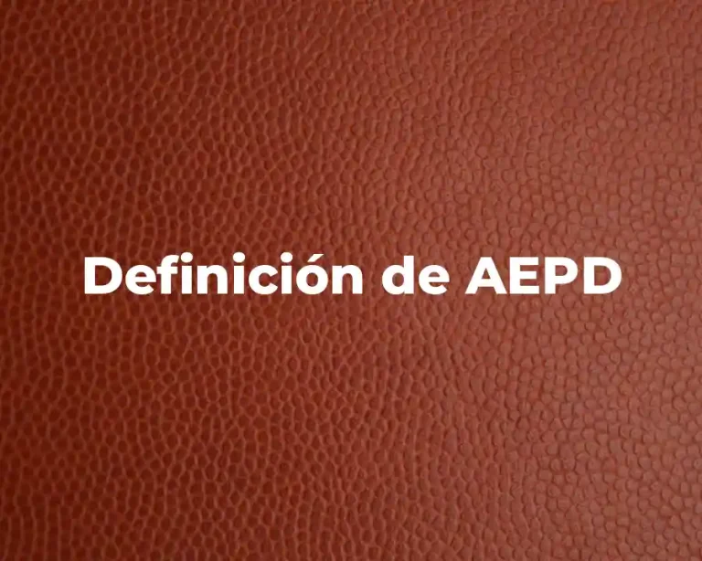 Definición de AEPD
