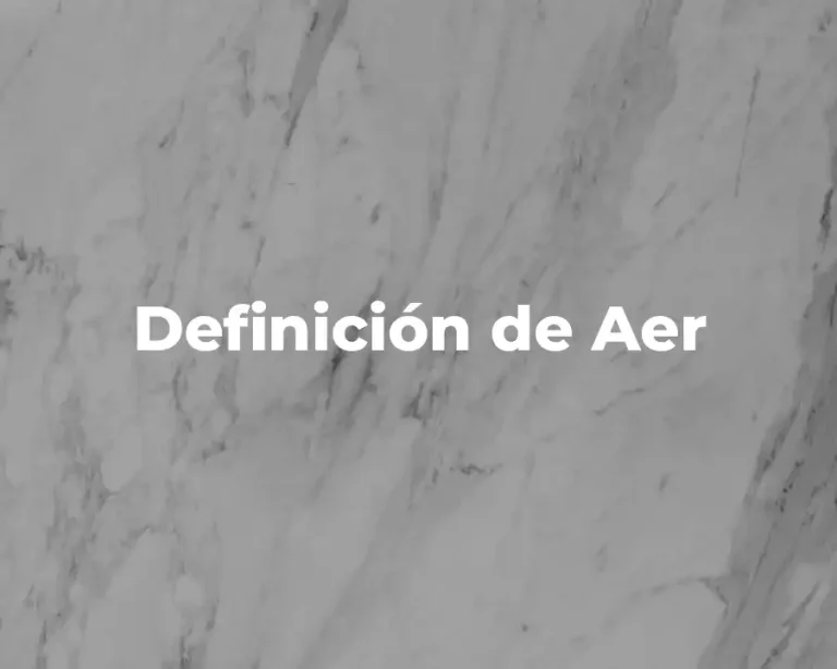 Definición de Aer