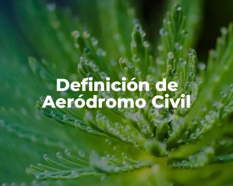 Definición de Aeródromo Civil