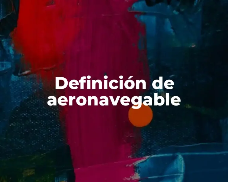 Definición de aeronavegable