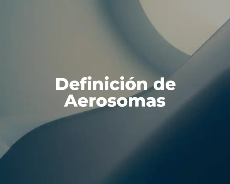 Definición de Aerosomas