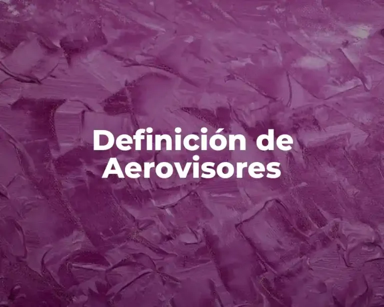 Definición de Aerovisores