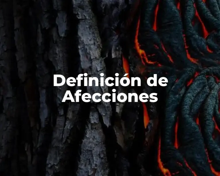 Definición de Afecciones