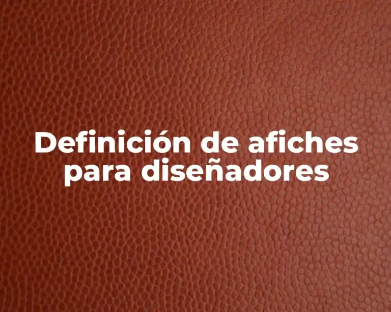 Definición de afiches para diseñadores