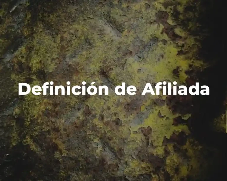 Definición de Afiliada