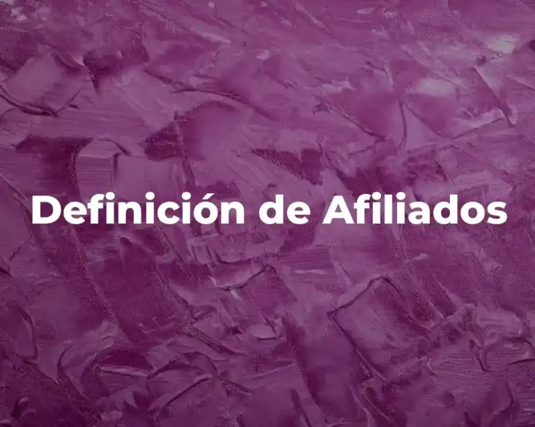 Definición de Afiliados