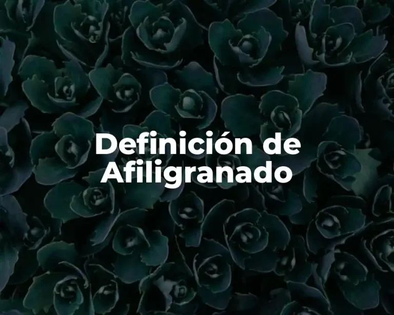 Definición de Afiligranado