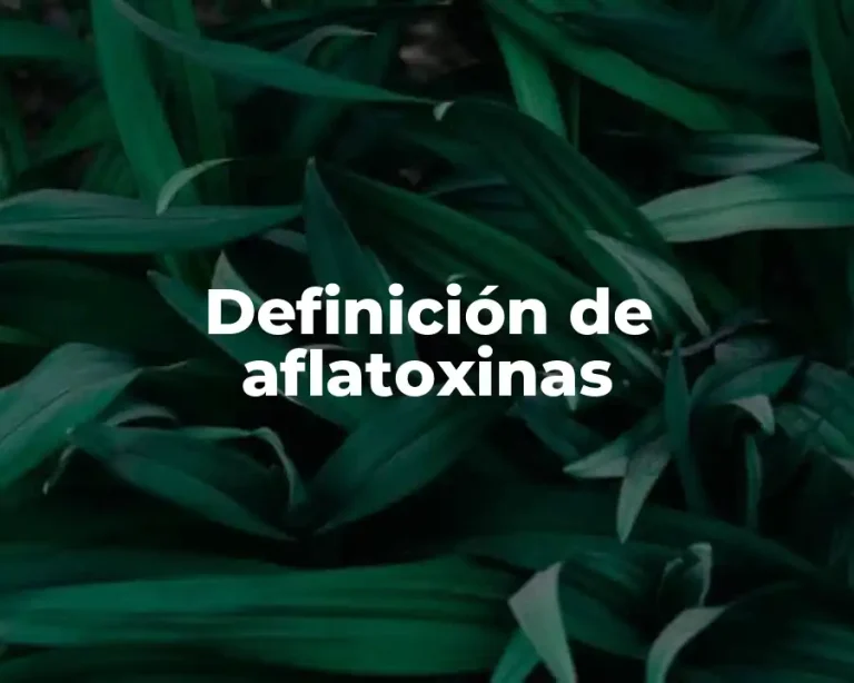 Definición de aflatoxinas