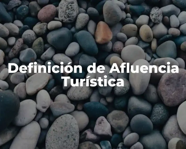 Definición de Afluencia Turística