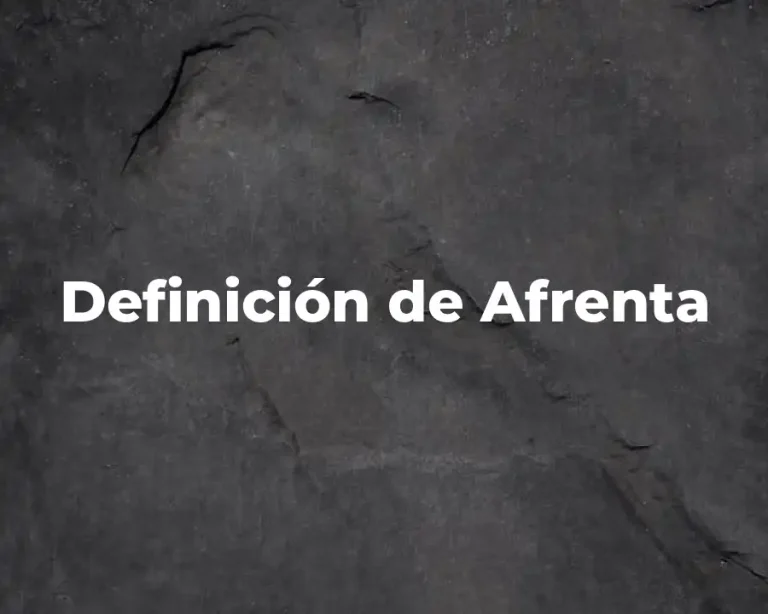 Definición de Afrenta