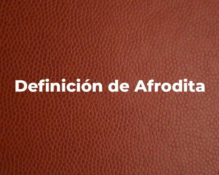 Definición de Afrodita