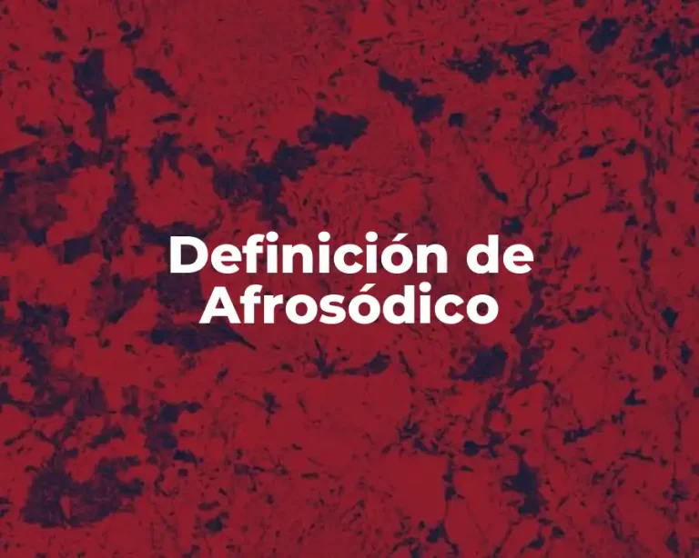 Definición de Afrosódico
