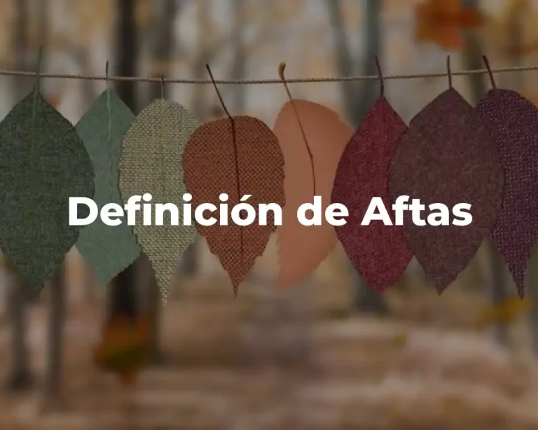 Definición de Aftas