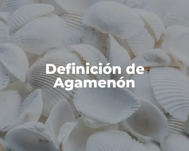 Definición de Agamenón
