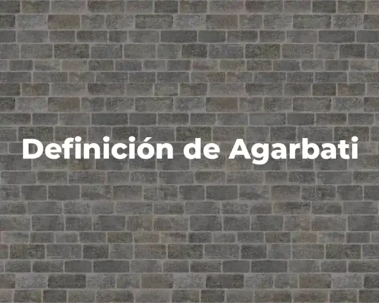 Definición de Agarbati