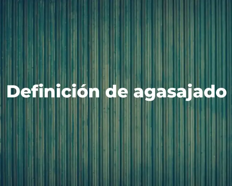 Definición de agasajado