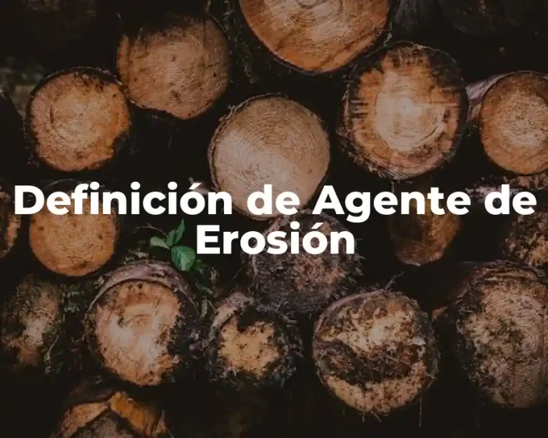 Definición de Agente de Erosión