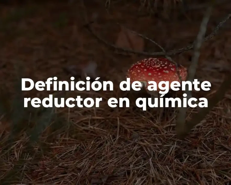 Definición de agente reductor en química