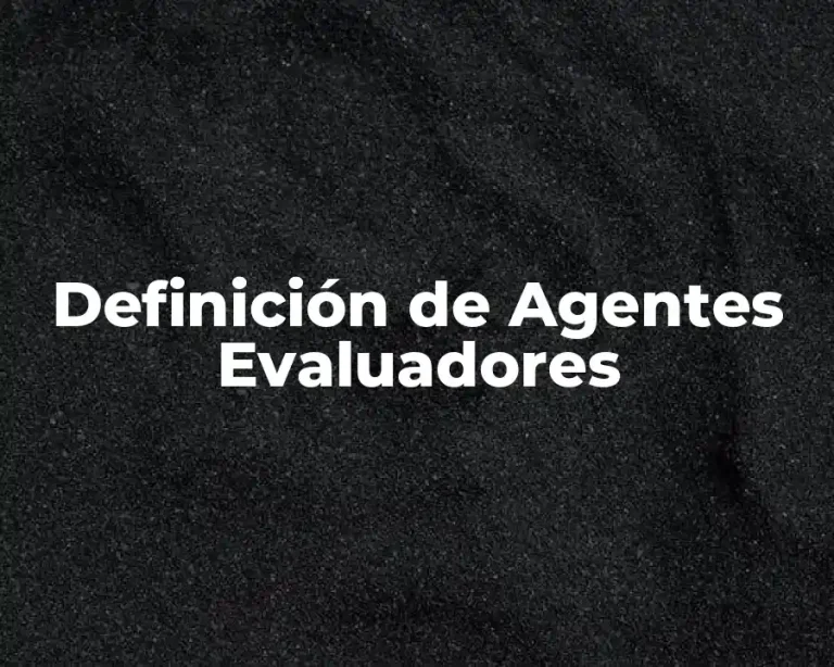 Definición de Agentes Evaluadores