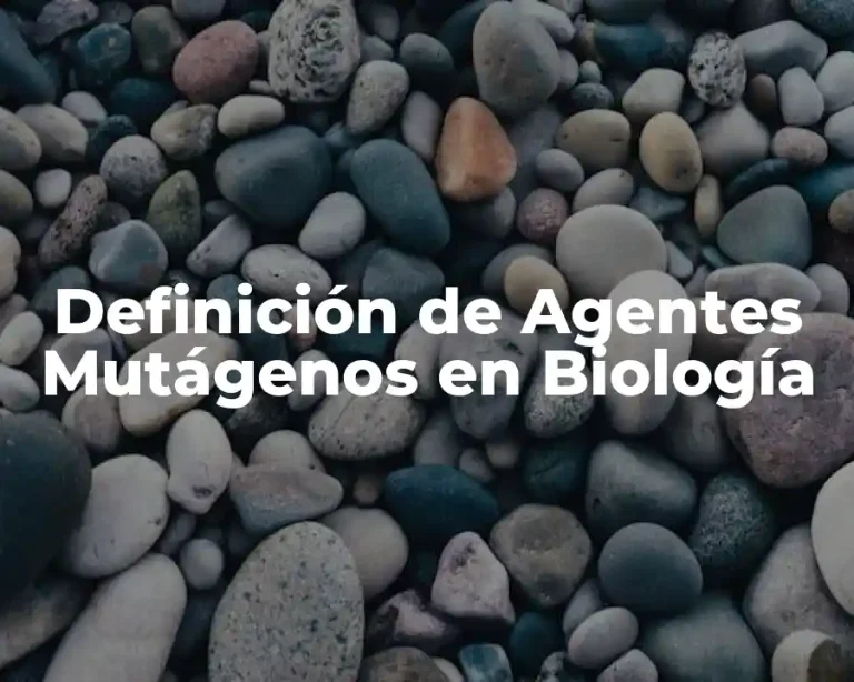 Definición de Agentes Mutágenos en Biología