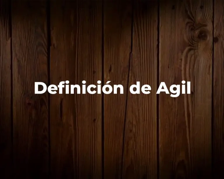 Definición de Agil
