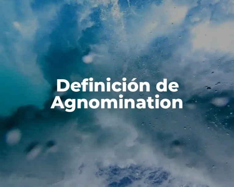 Definición de Agnomination