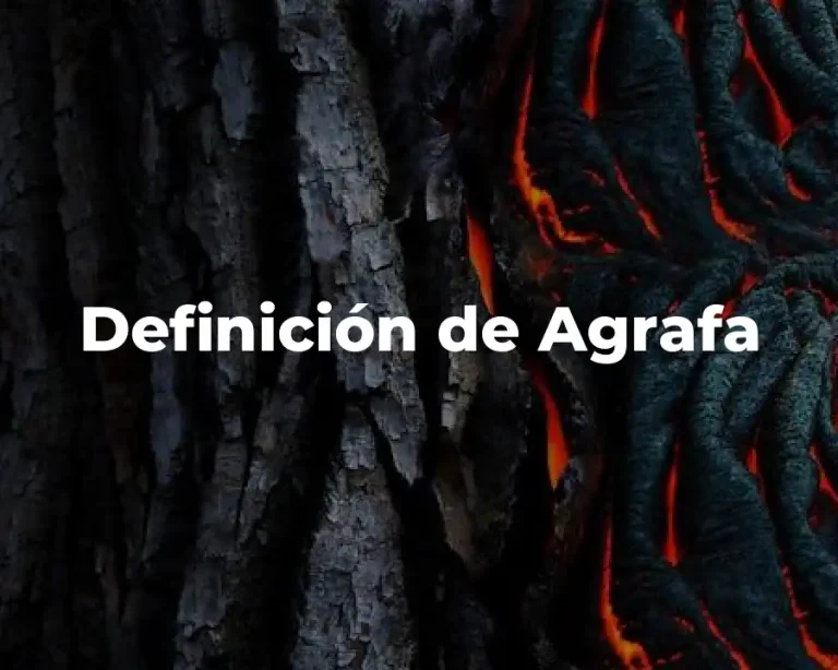 Definición de Agrafa