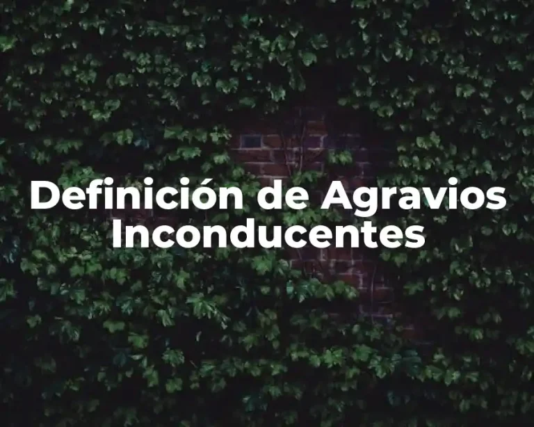 Definición de Agravios Inconducentes