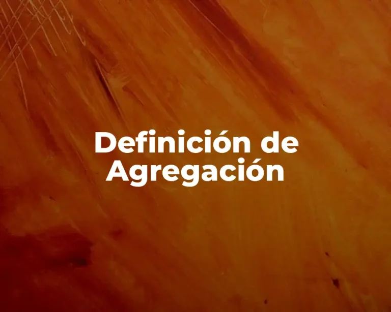 Definición de Agregación
