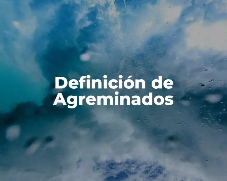 Definición de Agreminados