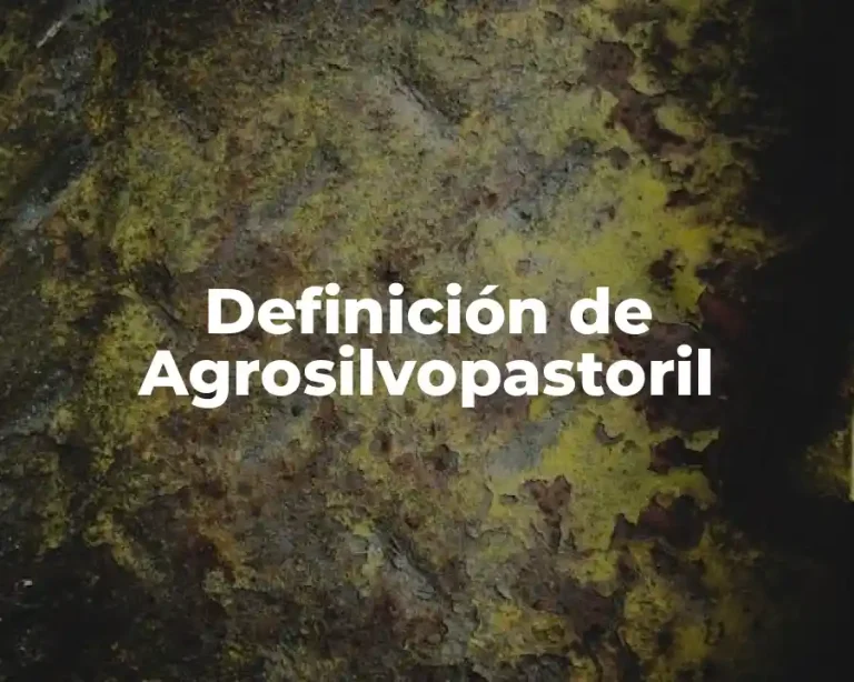 Definición de Agrosilvopastoril